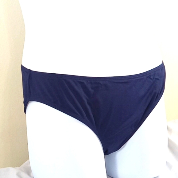 NEW Andie Bikini Bottom XL Extra Large Navy Blue Summer Vacation Swim - Picture 2 of 4